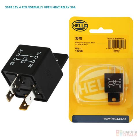 Buy Hella Marine Pin Diode Protected Mini Relay Normally Open