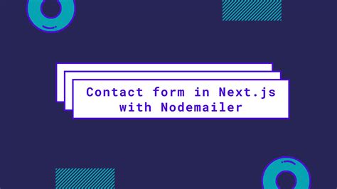 Contact Form In Next Js With Nodemailer Nitesh Seram