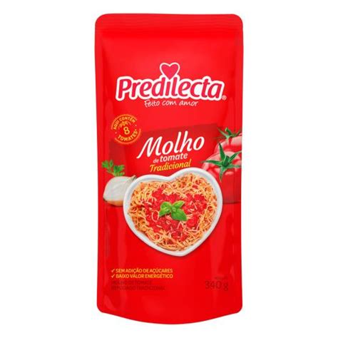 Molho de tomate Predilecta sachê 340g Sonda Supermercado Delivery