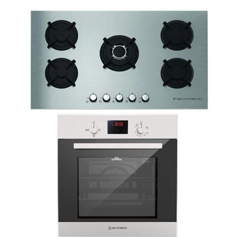 Ecomatic Built In Gas Oven With Gas Grill 60 Cm And Gas Hob 90 Cm G6404TTD