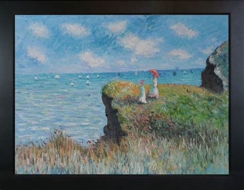 Cliff Walk at Pourville, 36X48 - Modern - Paintings - by overstockArt ...