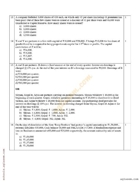 UP Board Class 12 Accountancy Pre Board Exam Question Paper 2024 PDF