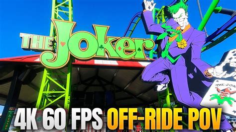 4K 60FPS Joker Off Ride POV Six Flags Over Texas YouTube