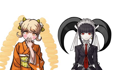 Celestia And Hiyoko If Their Pigtailsdrills Are Swapped 😎 Rdanganronpa
