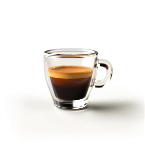 Premium Photo Single Shot Espresso In A Miniature Cup