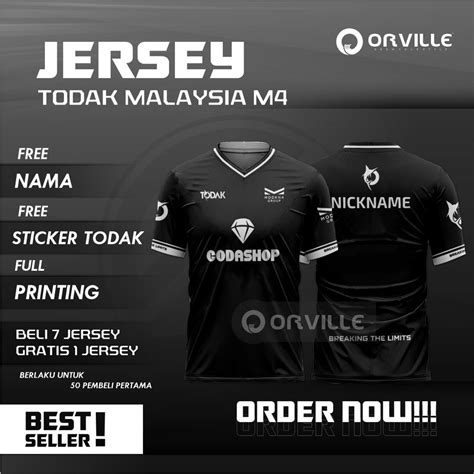 Jual JERSEY TODAK NEW 2023 M4 WORLD CHAMPIONSHIP FREE NICKNAME