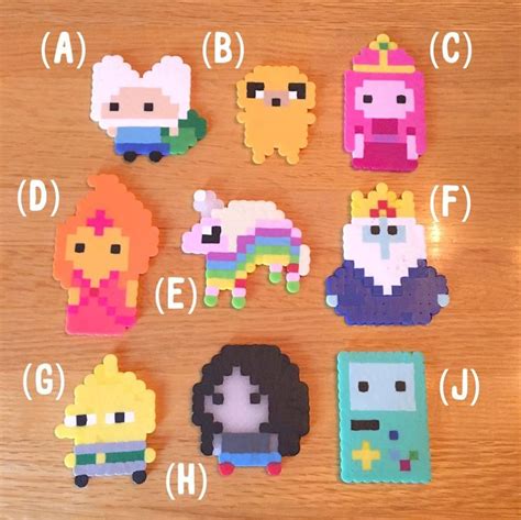 Adventure Time Perler Beads Adventure Time Decoration Finn Etsy