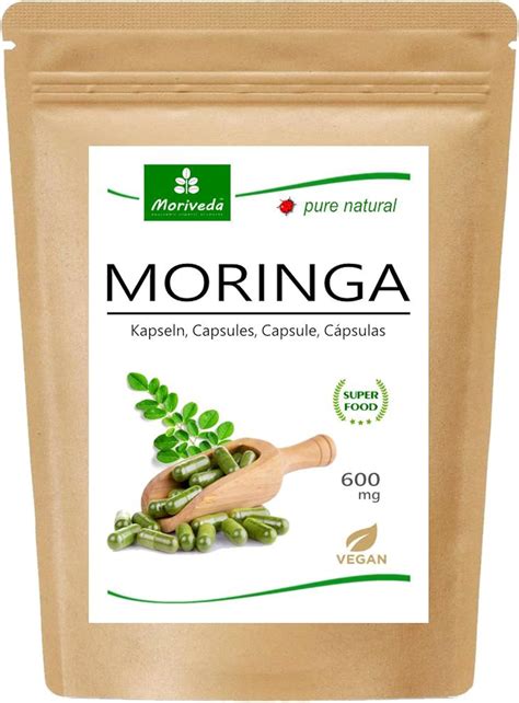 Moringa Kapseln 600mg Oder Moringa Energy Tabs 950mg Oleifera Vegan