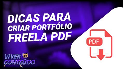 Como Criar Um Portfolio Freela Em Pdf Youtube