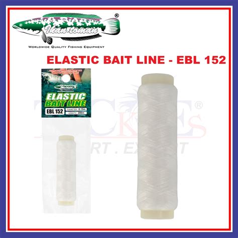 1pcs 200M Ikan Toman Elastic Bait Line EBL 152 High Tensile Elastic