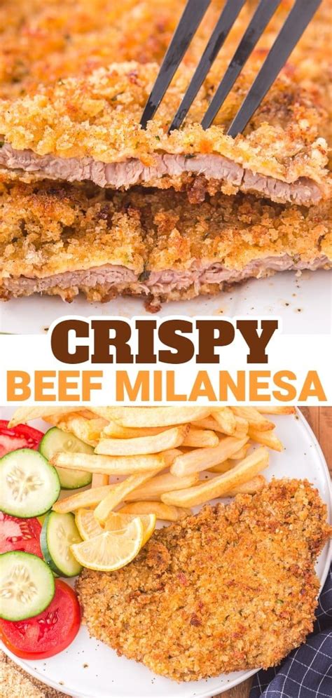 Beef Milanesa Is A Fried Steak Recipe Using Thinly Sliced Beef Breaded