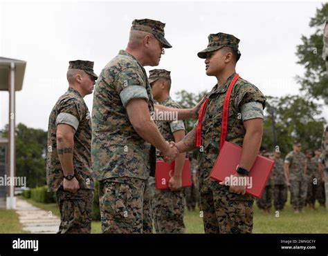 U S Marine Corps Col Dennis Sampson Commanding Officer Of The Th