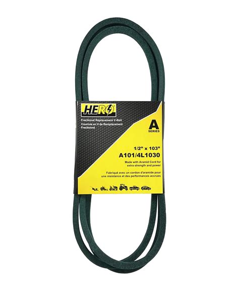 Hero Inch X Inch Aramid Kevlar Lawn Mower Belt Replacement For