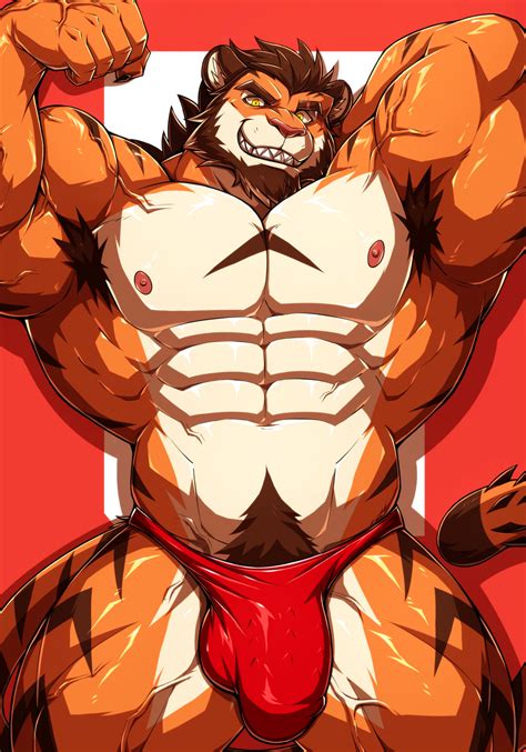 Rule 34 Abs Anthro Armpit Hair Body Hair Bulge Clothing Drks Felid Genitals Hi Res Hulooo