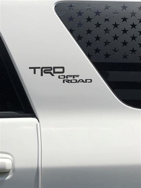 Blackout Emblem Decal Trd Off Road Badge Side Quarter Emblem Etsy