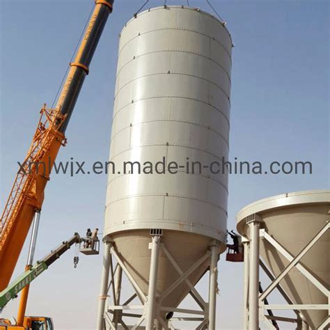 China Supply Cement Silo Bolt Connection Silo With Conic Flat Bottom