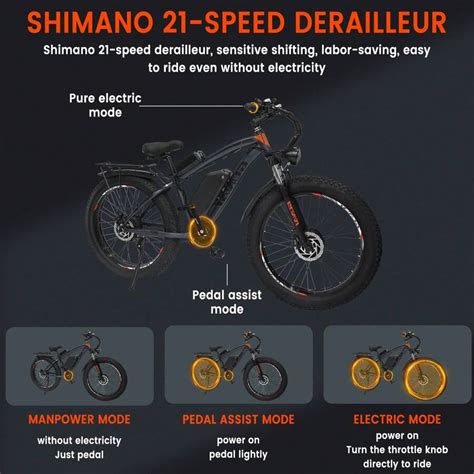 Gunai Gn Elektrofahrrad Zoll Fatbike Dualmotor W Mit V Ah