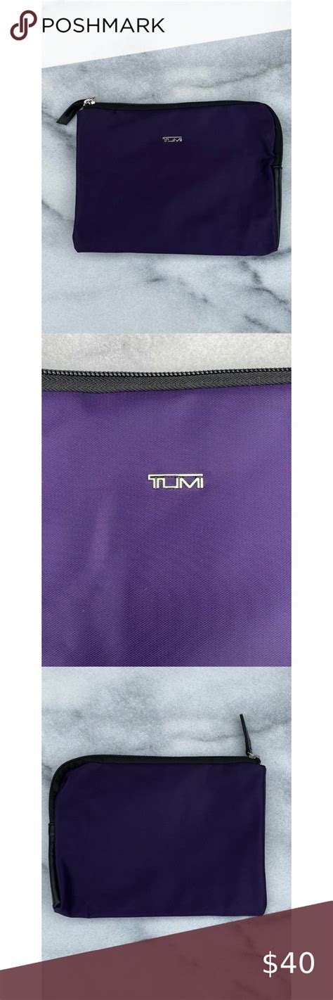 Tumi For Delta Airlines Amenity Toiletry Travel Zipper Pouch Storage