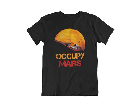 Occupy Mars T Shirt Elon Musk T Shirt Spacex T Shirt Etsy