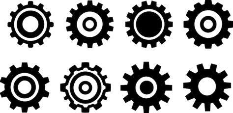 Premium Vector Cogwheel Icon Vector Set 2