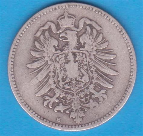 Moneda Din Argint Germania Mark Lit H Puritate