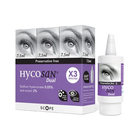 Buy Hycosan Dual Triple Pack Preservative Free Eyedrops