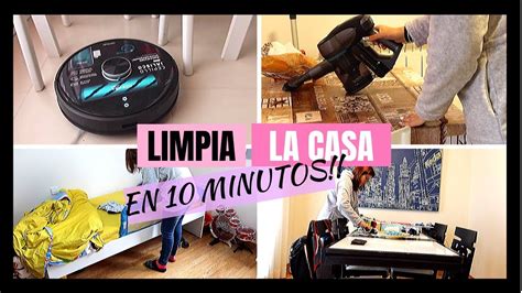 Como LIMPIAR La Casa En 10 MINUTOS Rutina De LIMPIEZA EXPRESS