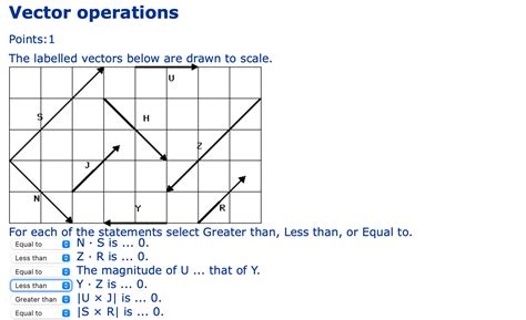 Solved Vector Operations Points 1 The Labelled Vectors