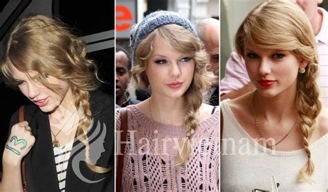 Taylor Swift Side Bun With Braid