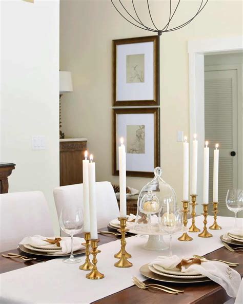 Golden Candlestick Centerpiece Soul Lane