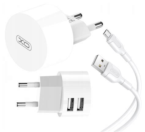 Adowarka Kostka Wtyczka Podw Jna Z Kablem Micro Usb X Usb Kabel