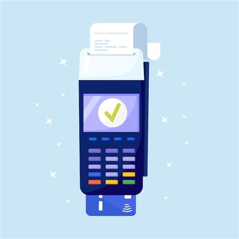 M Quina De Pagamento Terminal Pos Confirma O Pagamento Por Cart O De