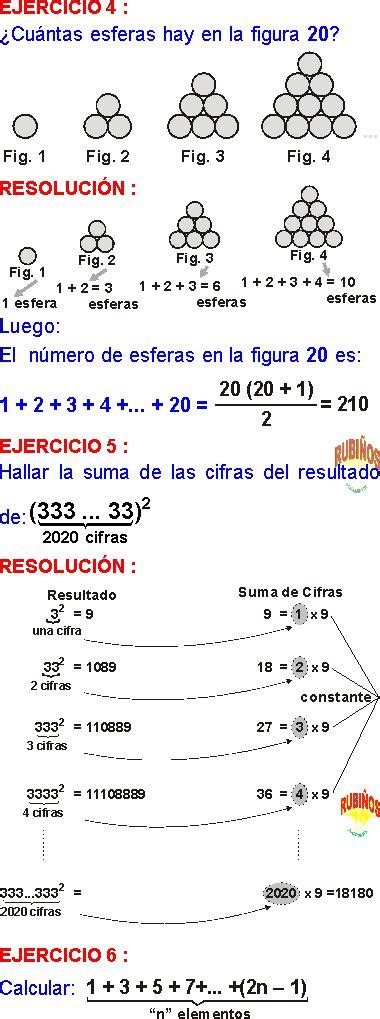 Razonamiento Inductivo Inducci N Matem Tico Ejercicios Resueltos De