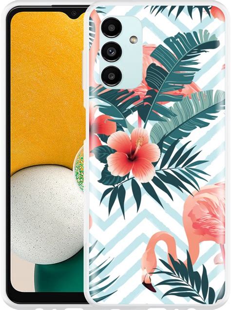 Samsung Galaxy A13 5G Hoesje Flamingo Flowers Designed By Cazy Bol