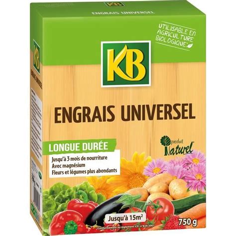 Engrais Universel Bio Kb Uab G Composition Organique Enrichie