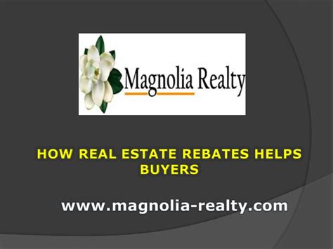 Ppt How Real Estate Rebates Helps Buyers Powerpoint Presentation