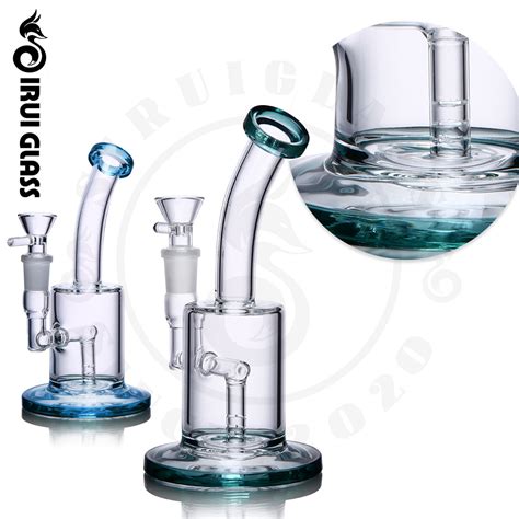 Sirui Glass Smoking Water Pipe Mini Dry Herb Oil Dab Rig Glass Smoking Perc Girly Bent Neck Dab