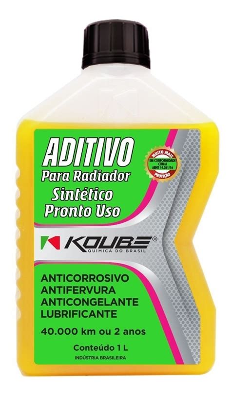 Aditivo Amarelo Sintético Pronto Uso Radiador 1 L Koube Parcelamento