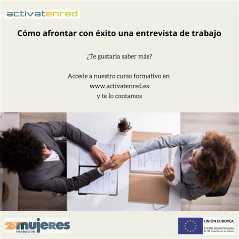 Taller Activatenred Cómo afrontar con éxito una entrevista de trabajo