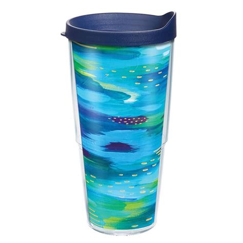 Tervis Kelly Ventura Crystal Blue Collection Made In Usa Double Walled Insulated Travel Tumbler