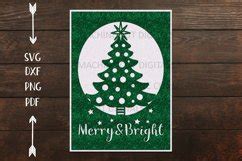 Christmas Card Papercut Svg Laser Cut Cricut