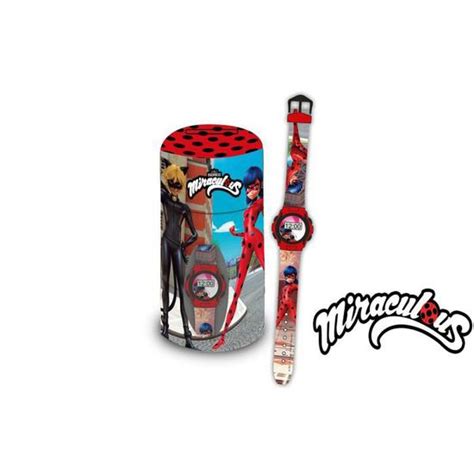 Set Montre Digital Enfant Lady Bug Miraculous Tirelire Officiel