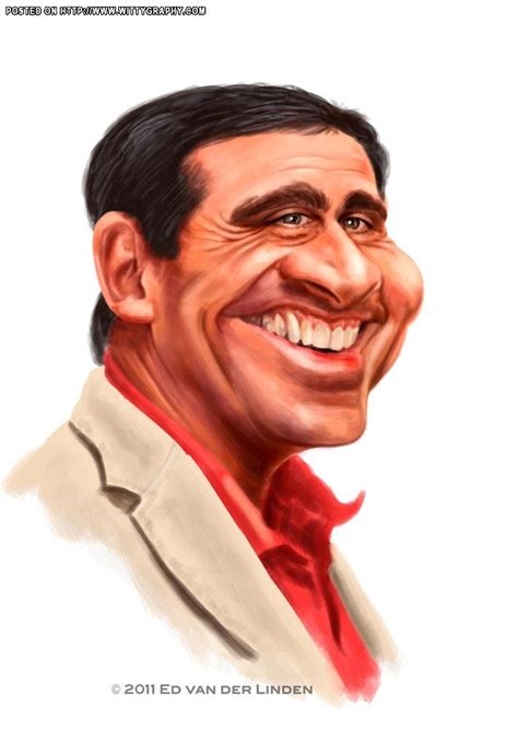 Steve Carell Steve Carell Celebrity Caricatures Caricature