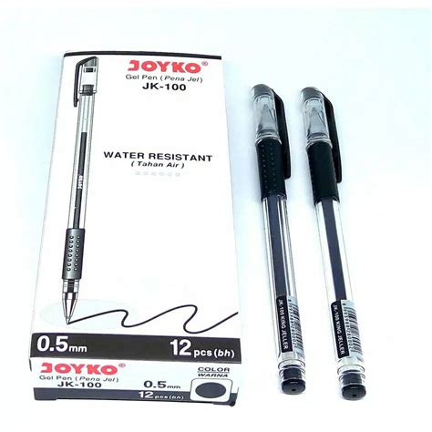 Pulpen Gel Joyko JK 100 Original Water Resistant Tahan Air 0 5mm 1