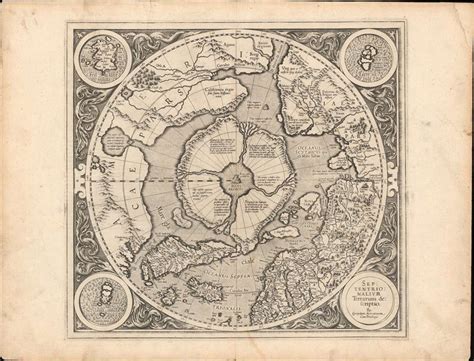 Septentrionalium Terrarum Descriptio Geographicus Rare Antique Maps