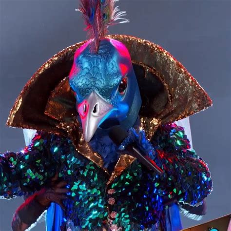 Peacock Performs I Cant Feel My Face Season 1 Ep 7 The Masked Singer Video Singer