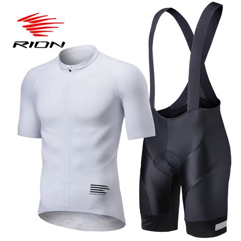 Rion Pro Jersey Sets For Men Bicycle Bib Shorts Elastic Cycling