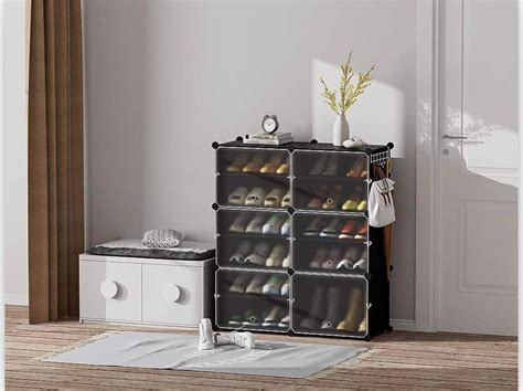 Shoe Rack Organizer 6 Tier Storage Cabinet 24 Pair Plastic Shoe