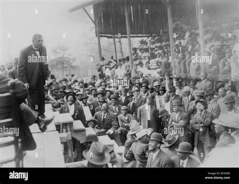 Booker T Washington Addressing A Laughing Crowd Of African American Men In Lakeland Tennessee