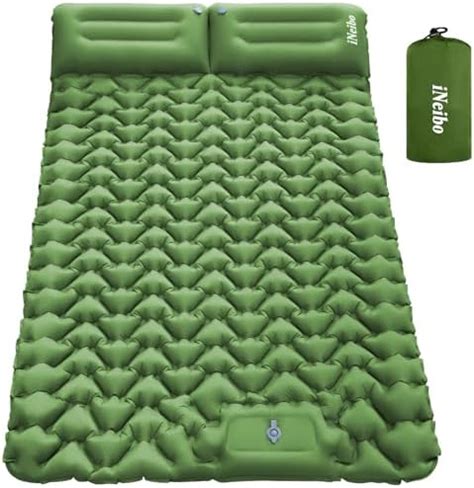 Luxtude Double Sleeping Pad For Camping Queen Camping Pad With Pillow